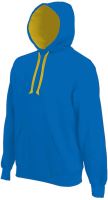 MEN'S CONTRAST Kapucnis felső SWEATSHIRT Light Royal Blue/Yellow